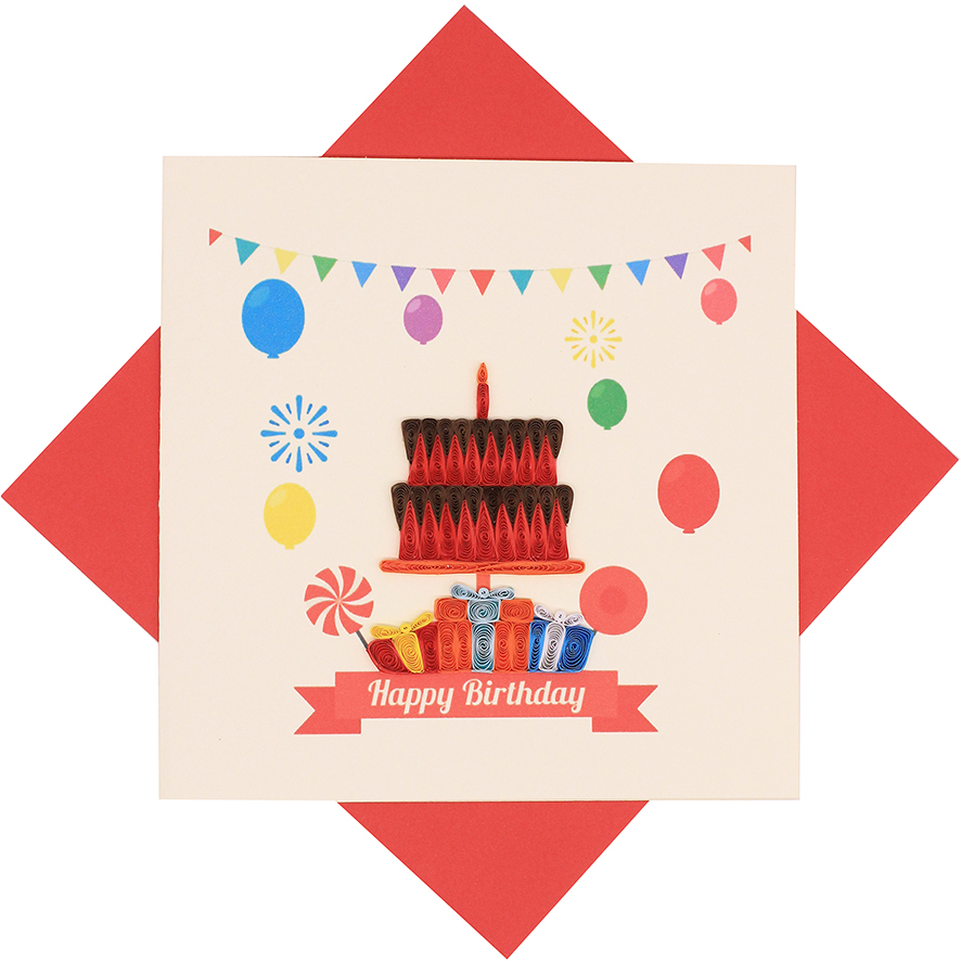 Quilling Birthday Card 11